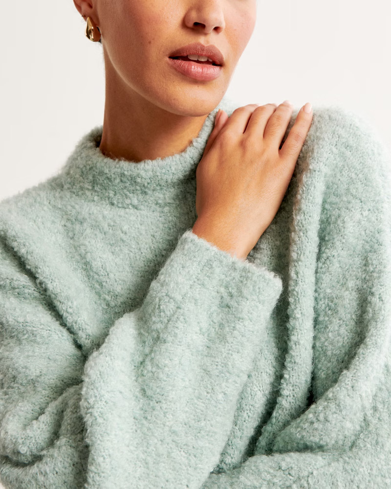 Women's Mockneck Dolman Sweater | Women's Tops | Abercrombie.com | Abercrombie & Fitch (US)