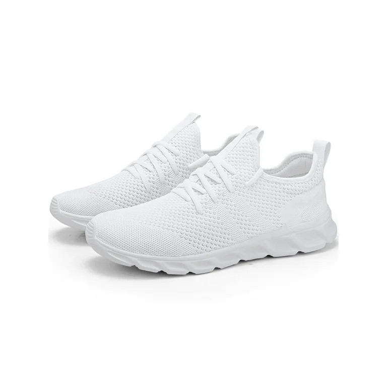 Gomelly White Sneakers for Women Men Lace Up Shoes Wide Width Breathable Sport Running Walking Sh... | Walmart (US)