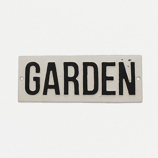 Cast Iron Garden Sign | Terrain