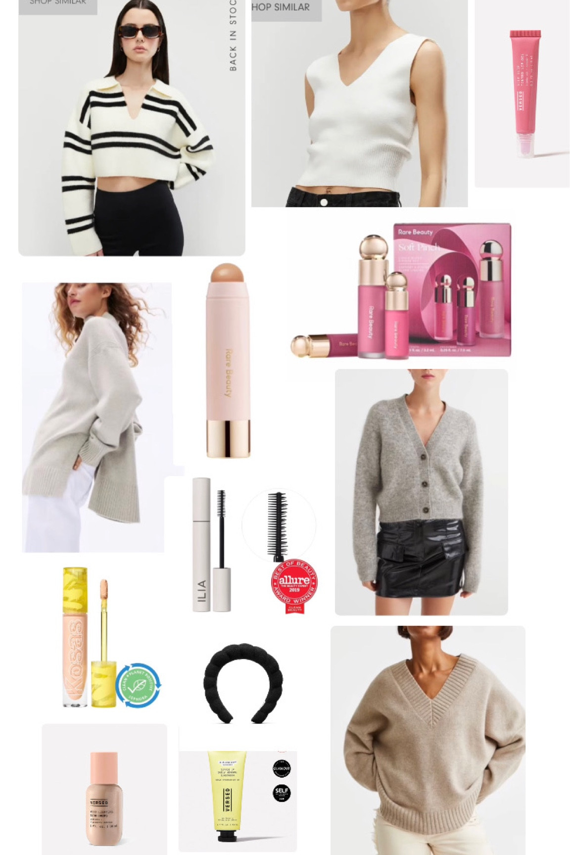 Recent purchases! Sweaters are oak + fort and H&M!