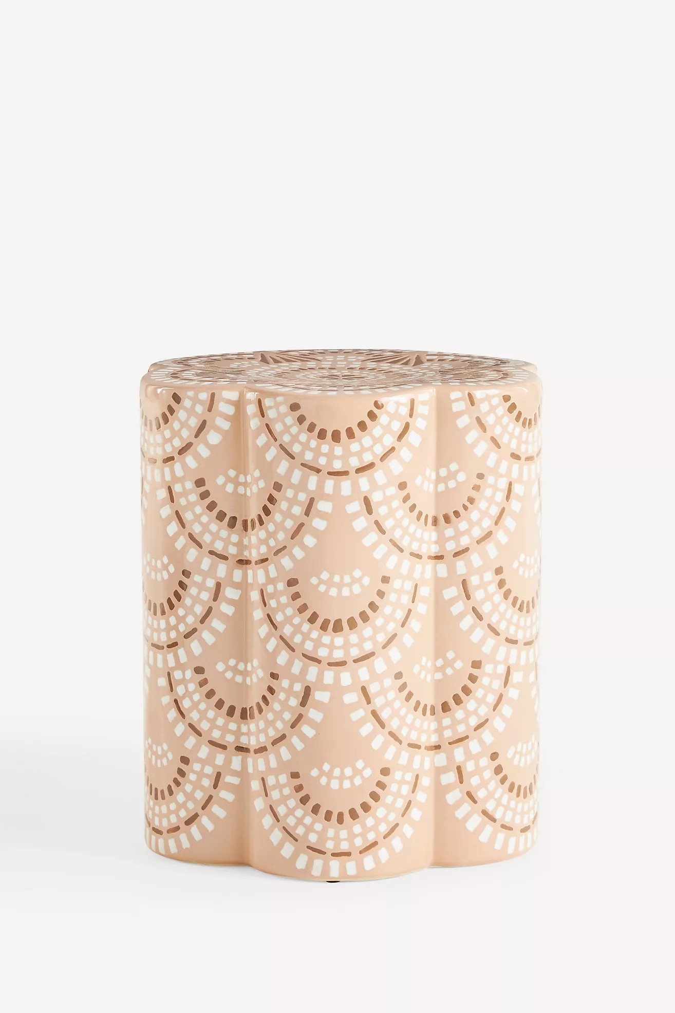 Scalloped Ceramic Side Table | Anthropologie (US)