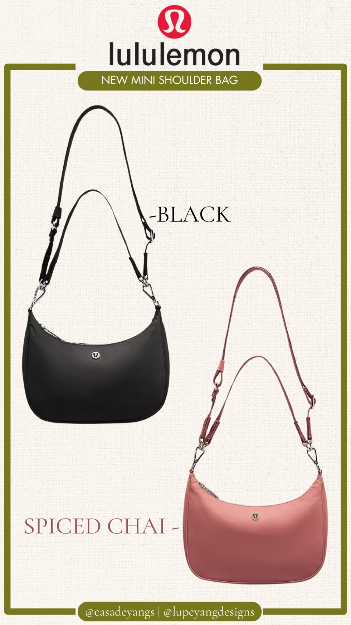 NEW BAG ALERT! THESE ALWAYS SELL OUT EXTREMELY FAST SO GET YOUR HANDS ON THEM ASAP!

LULULEMON | LULULEMON CROSS BODY | LULULEMON SHOULDER BAG | SHOULDER BAG | SPORTY BAG | EVERYDAY BAG | LULULEMON FIND | CROSS BODY BAG

#LTKActive #LTKFindsUnder100 #LTKItBag