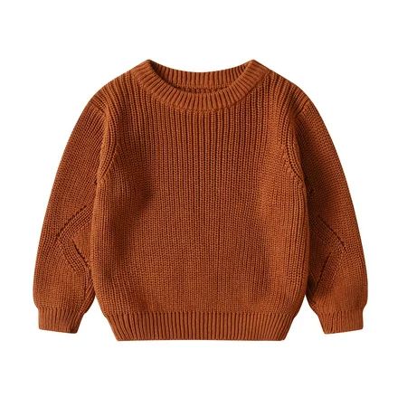 Cathalem Boys Sweaters Size 6 Infant Toddler Baby Girl Boy Knit Sweater Blouse Pullover Sweatshirt W | Walmart (US)