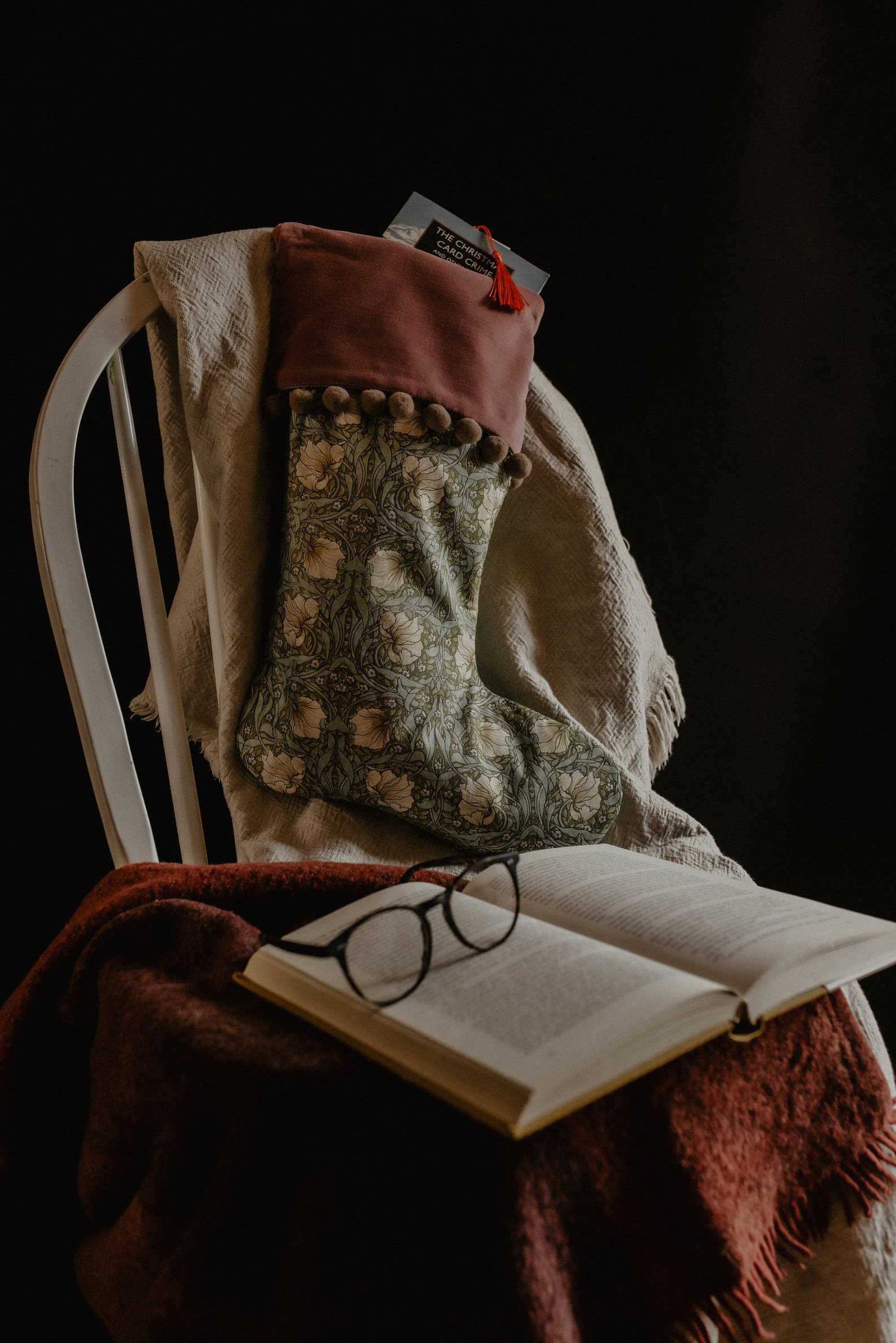 William Morris Christmas Stocking, Velvet Cuff, Christmas Decorations, Luxury, Gift, Floral Chris... | Etsy (US)