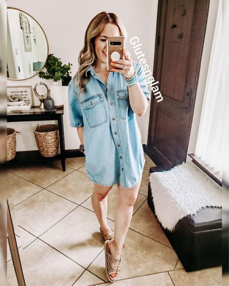 This is such a great dress for spring and summer and it has pockets. It’s an easy throw on and go. Looks cute with sneakers or sandals. I have on a small. Denim dresses, summer style, summer sandals, Target style, Target  

#LTKSeasonal #LTKFindsUnder50 #LTKSaleAlert