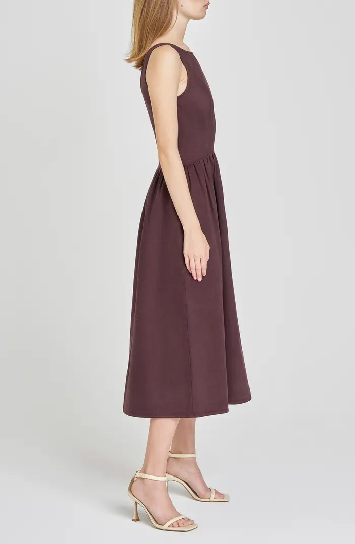 WAYF Amelia Denim Midi Dress | Nordstrom | Nordstrom