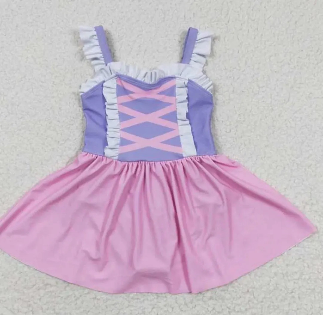 Princess Themed Kids Swimsuit | Toddler Swimsuit | Ruffle Shoulder Girls Swimwear | Disney Prince... | Etsy (US)