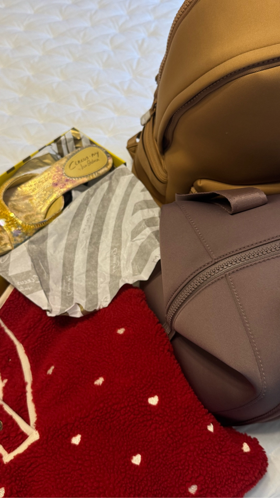 Snow Day Haul!! I am IN LOVE with the new Dagne Dover travel bags I just got they are so high quality and I cannot wait to use them in Europe this summer. And how cute are these new heels👠  Think they will be so fun for summerr

#LTKSeasonal #LTKootd #LTKTravel