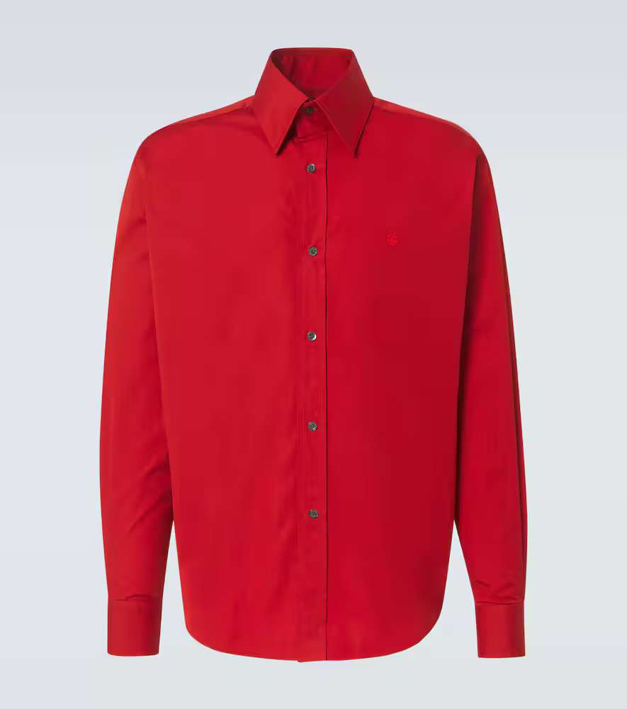 McQueen Skull cotton poplin shirt | Mytheresa (DACH)