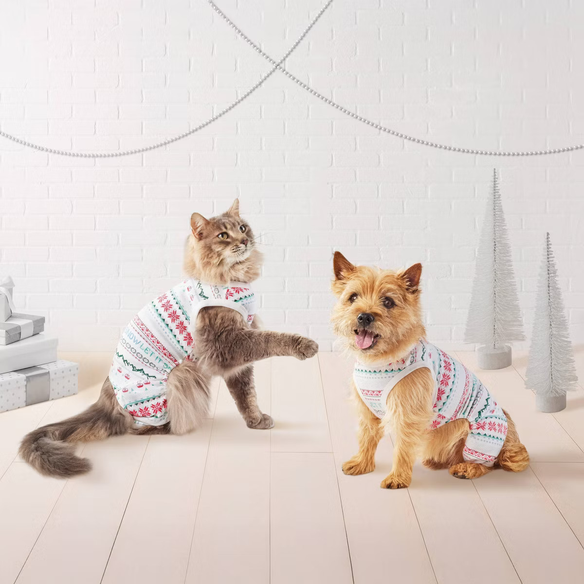 Fair Isle Dog and Cat Pajamas - Wondershop™ S | Target