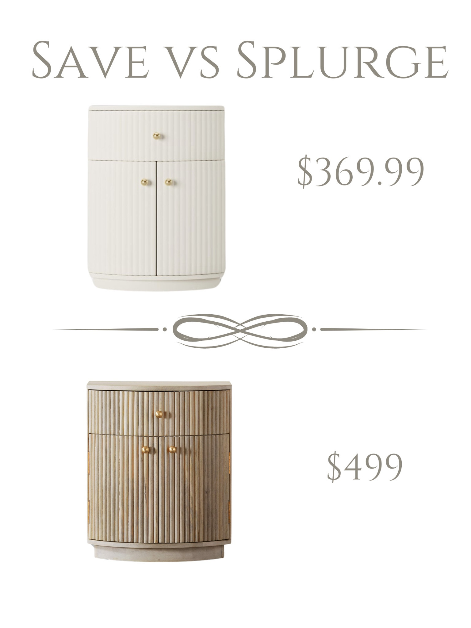 Save or splurge?

Love the cameo nightstand by crate and barrel but ouch!  That price! This other nightstand by Homary is a great alternative !

#LTKHome
