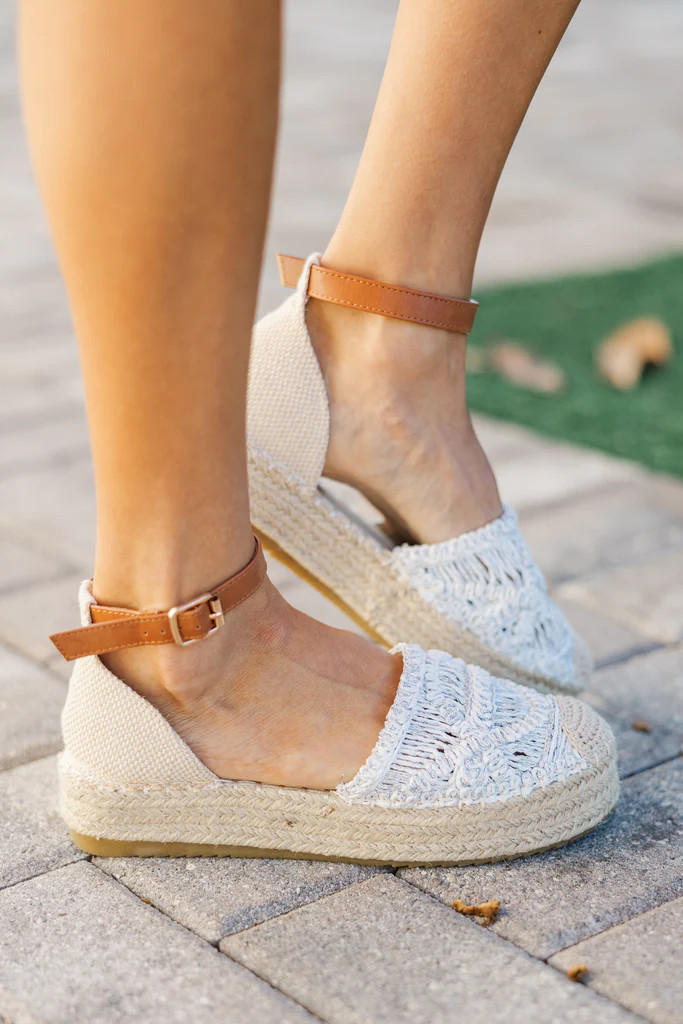 Solstice White Espadrille Flat | The Mint Julep Boutique