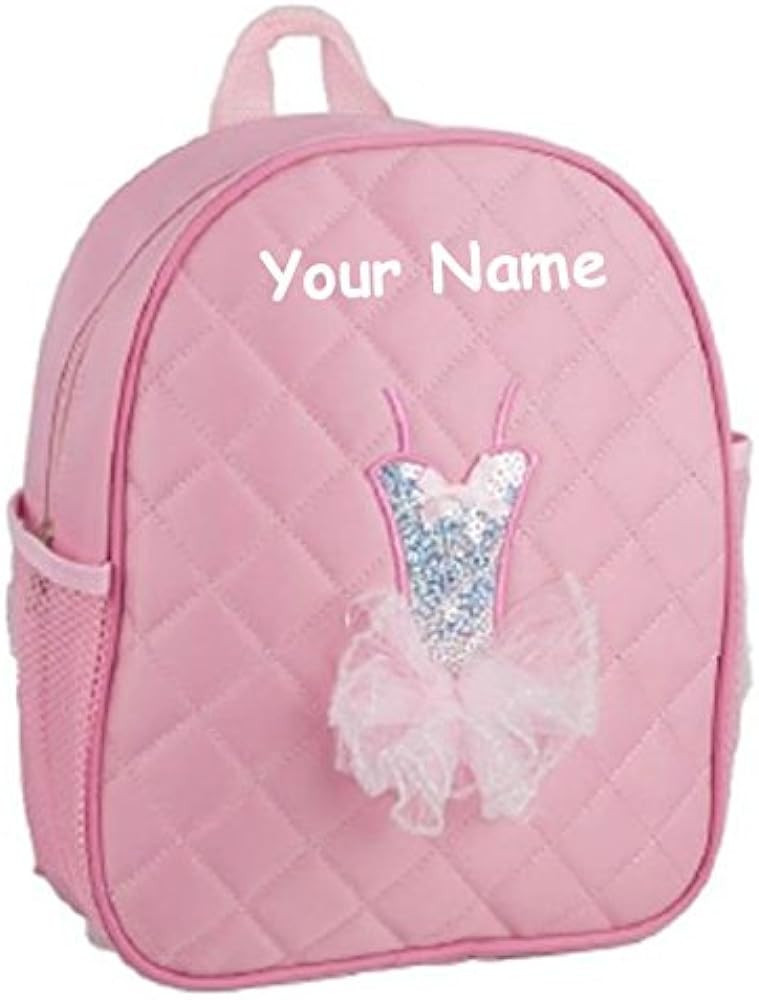The Trendy Turtle Girls Dance Bag Quilted Pink Tutu Ballet Backpack for Girls Dance Bag for Balle... | Amazon (US)