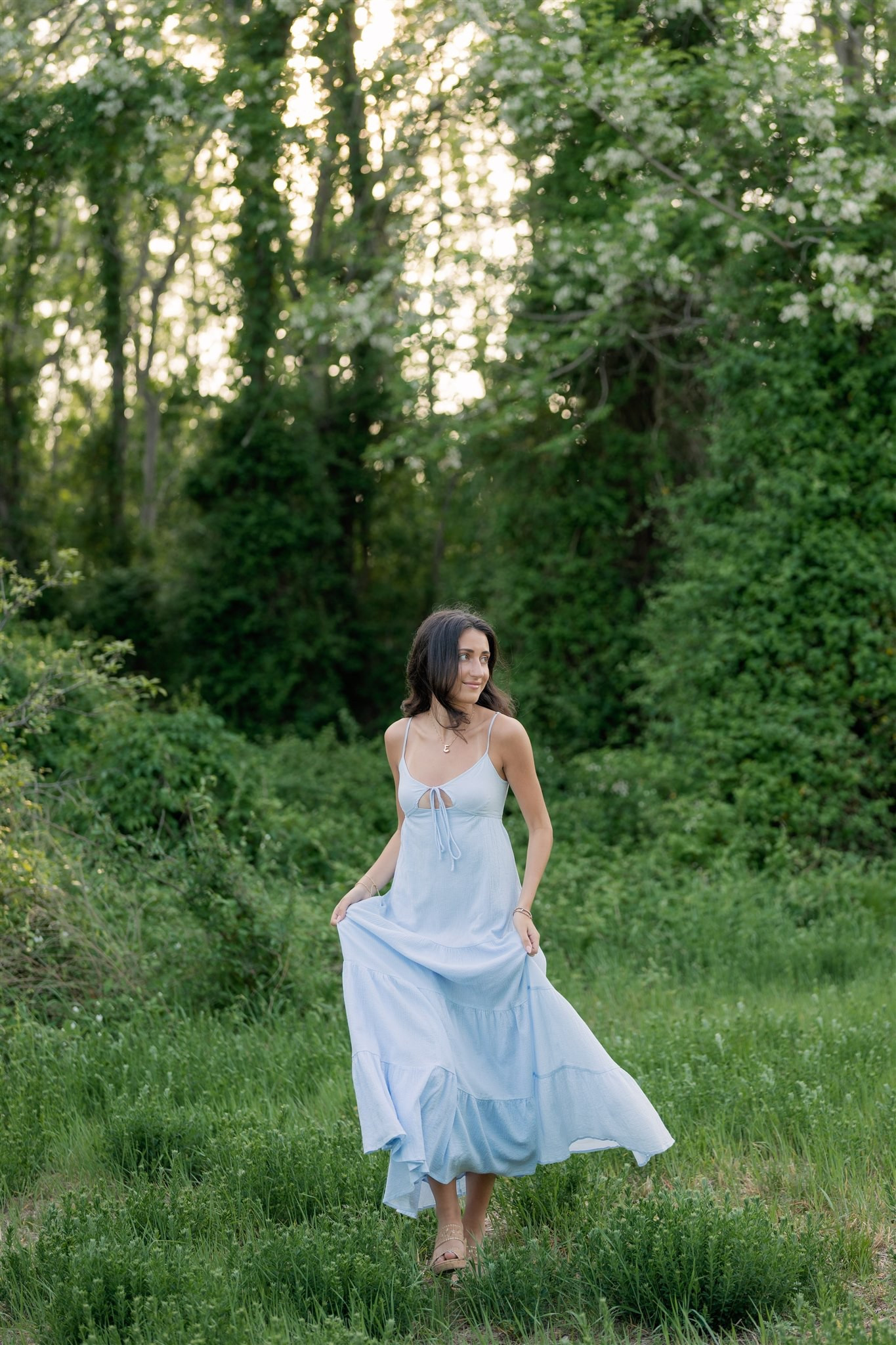 Dress inspo for your senior portraits! Esrin wore the perfect light blue dress for her senior photos  

#LTKSummerEdit