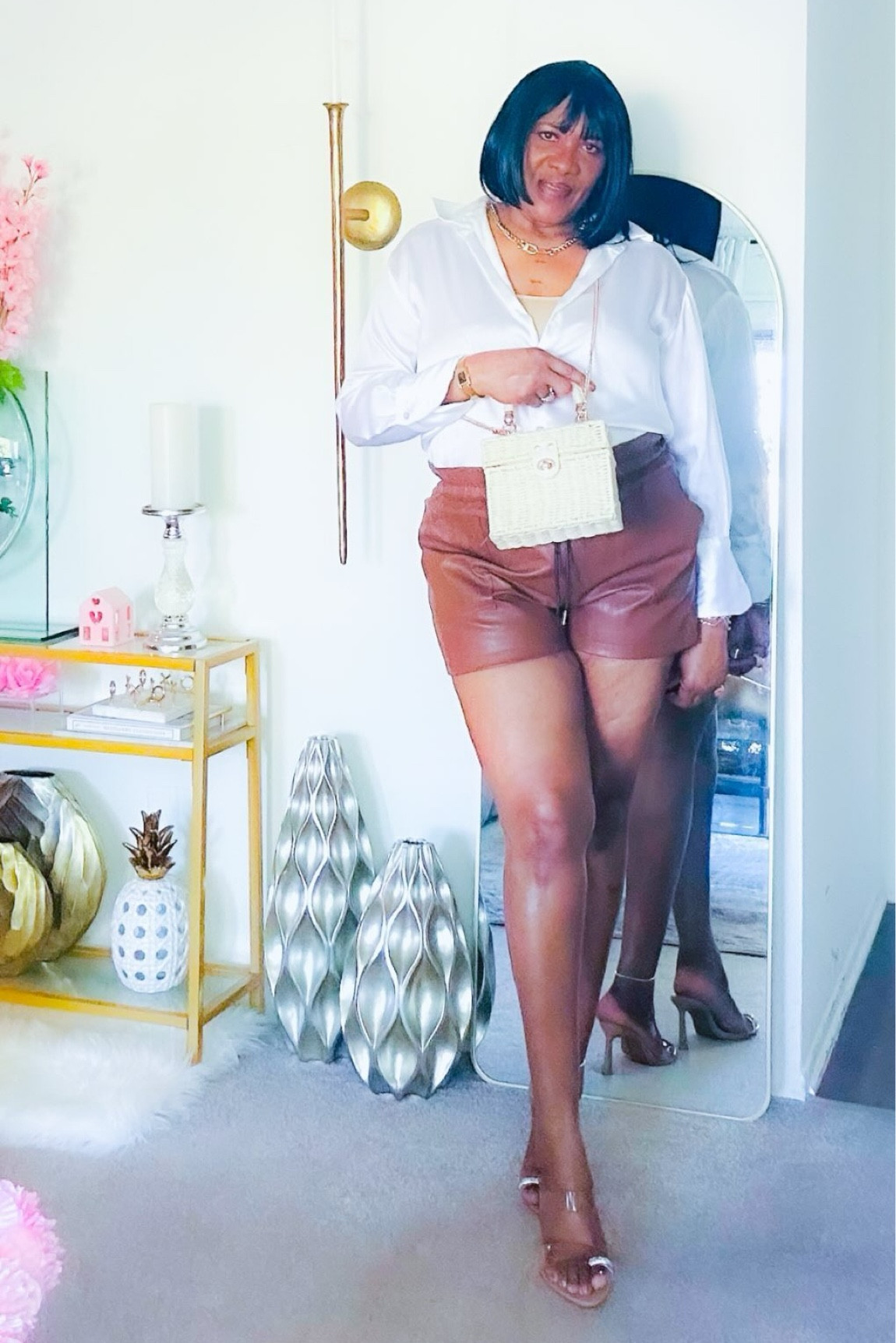 Comment “VEGAN LEATHER”  for the affiliated link to shop this look! 

Did a recent ZARA haul!  I always swoon over  @zara Fashion but never shop their clothing because of fitting issues, but lately, they’ve been catering to taller, curvy women, now I am happy that I’m able to find fashion that actually fits me, thanks in part to the taller models!💁🏽‍♀️

GRWM: this Vegan leather high waist shorts is ideal piece to match any top, especially for summer! 

We can all agree that it’s not summer if you’re not accessorizing leather to your OOTD! 

There is a plethora of color, but this Cognac is is my fave shade, I have a black one too, that looks like real authentic leather. 

Leather hasn’t left since fall/winter, and it’s still popular this summer! 

Save this post for future inspiration and follow along for links to all my budget-friendly home decor and fashion ideas! 

Don’t forget to tune into my stories daily for new finds and lightening deals you won’t want to miss out on. 

#grwm #fashion #ootd #lainfluencer #zarahaul #californiainfluencer 
#ootd #grwm #fashionblogger #lifestyleblogger #juneteenthfashion #blackfashionblogger  #sustainablestyle #organicfashion #fashionrevolution #blackstyleblogger #lainfluencer #californiainfluencer #fashionblogger 
#reelsinstagram

Fashion Trend | Viral fashion | ootd |  grwm | sustainable fashion | organic fadhion summer fashion | Decor Inspiration |  Neutral Decor | Organic fashion | summer House | Zara haul