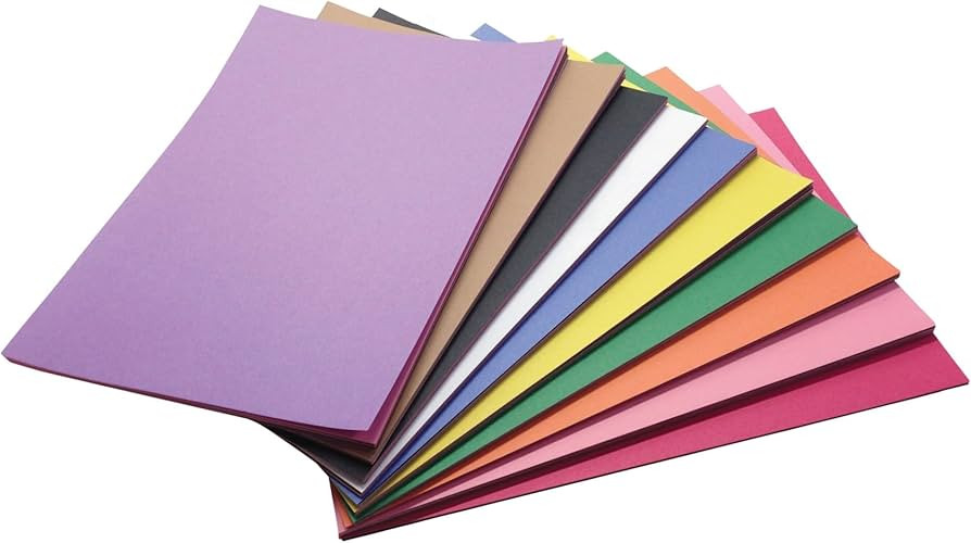 Childcraft Construction Paper, 9 x 12 Inches, Assorted Colors, 500 Sheets | Amazon (US)