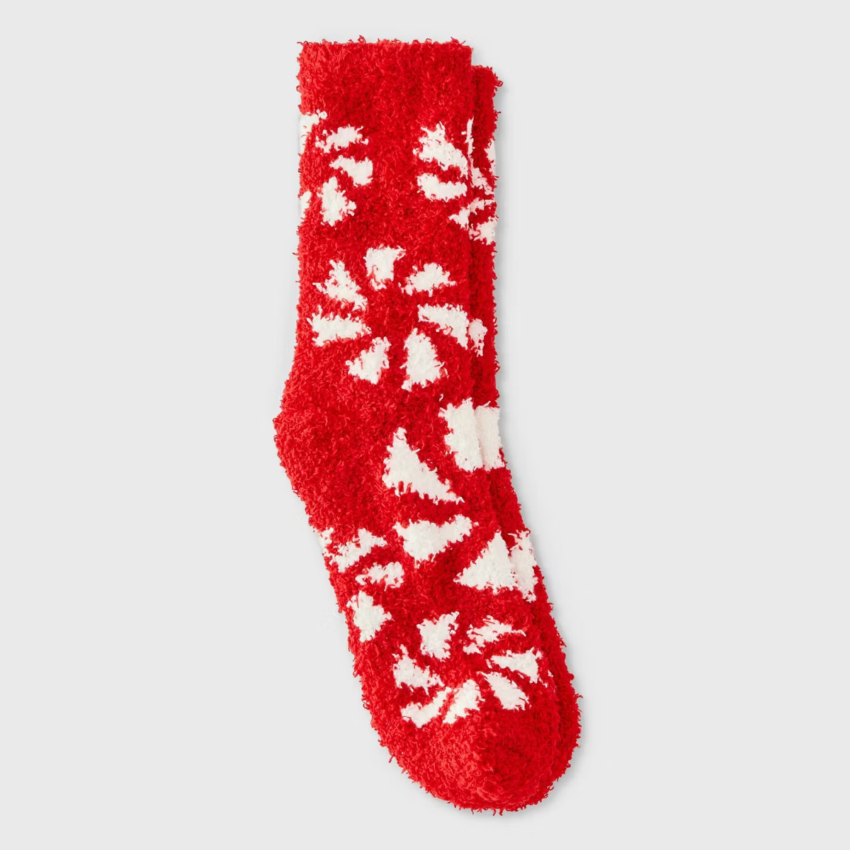 Women's Peppermint Christmas Cozy Crew Socks - Red/White 4-10 | Target