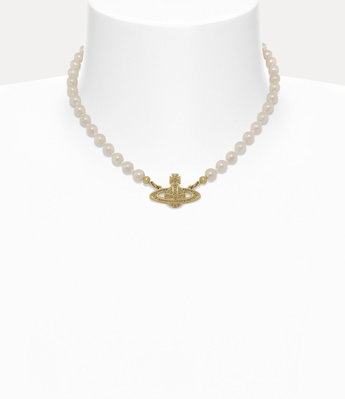 Mini Bas Relief Pearl Choker | Vivienne Westwood