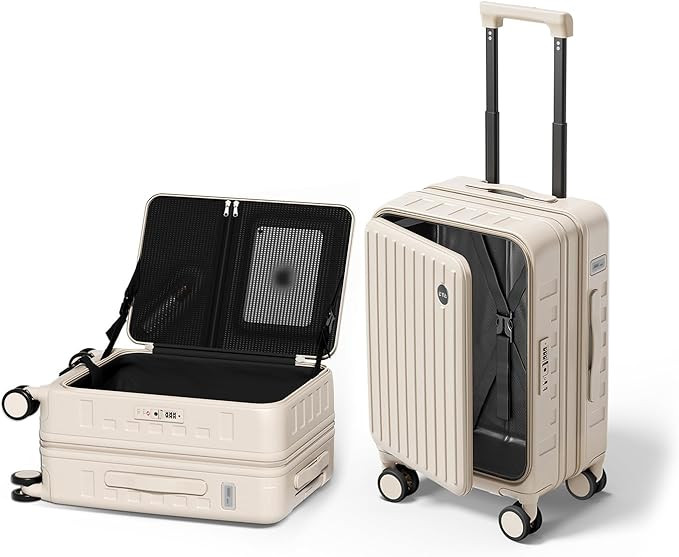 Top Opening Expandable Lightweight PC Hard Shell Suitcase, 20 Inch Carry On Luggage with TSA Lock... | Amazon (US)