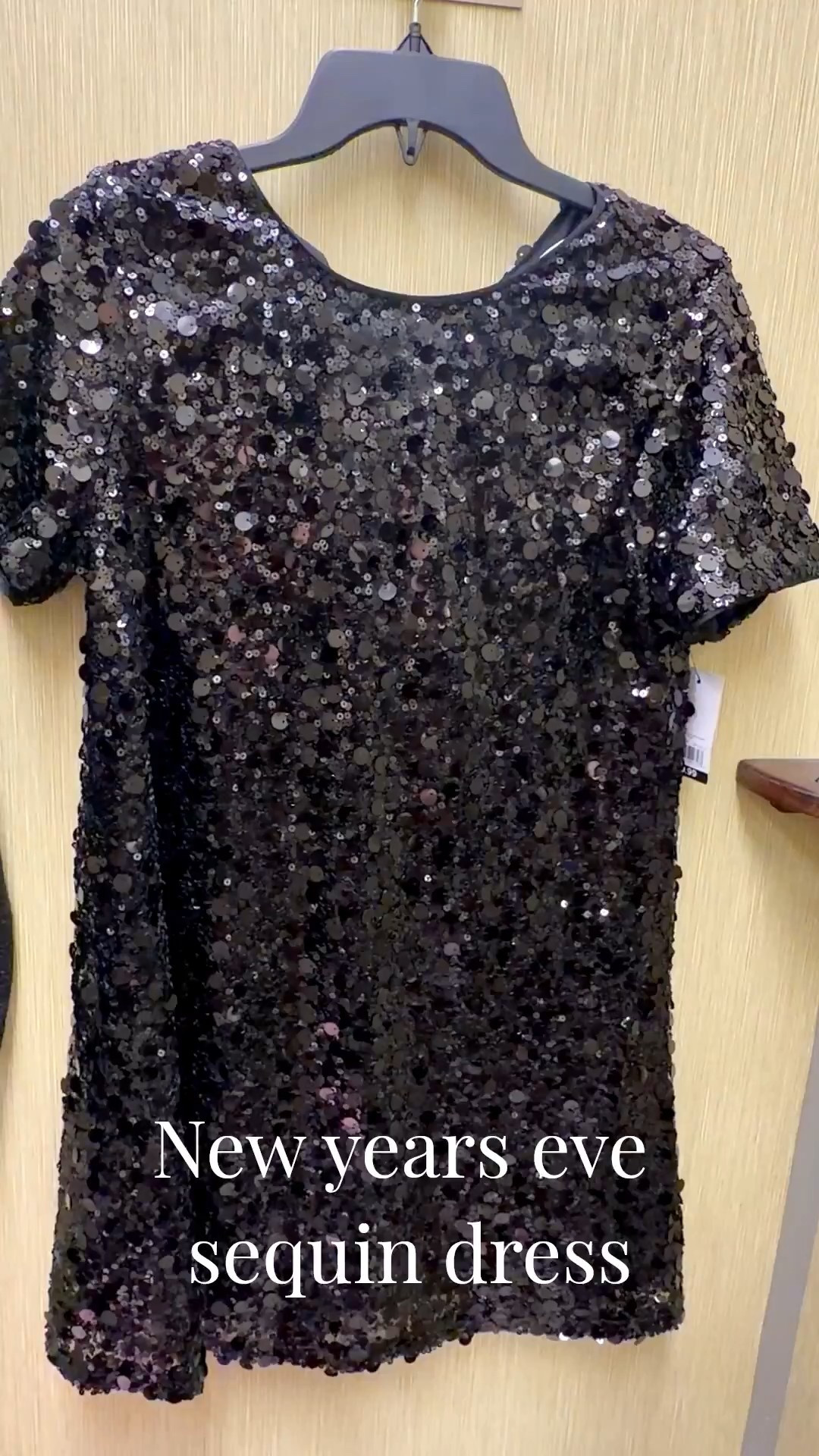 Black sequin short-sleeve dress with the sweetest bow detail in the back ✨ perfect for New Year’s Eve, holiday parties, or any night that calls for a little sparkle. Easy to style with heels or boots and a great statement piece for winter events. #newyearsevedress
#holidaypartydress
#sequinseason
#littleblackdress
#holidayoutfitideas
#womenspartywear
#nyeoutfit
#sparklelook

#LTKHoliday