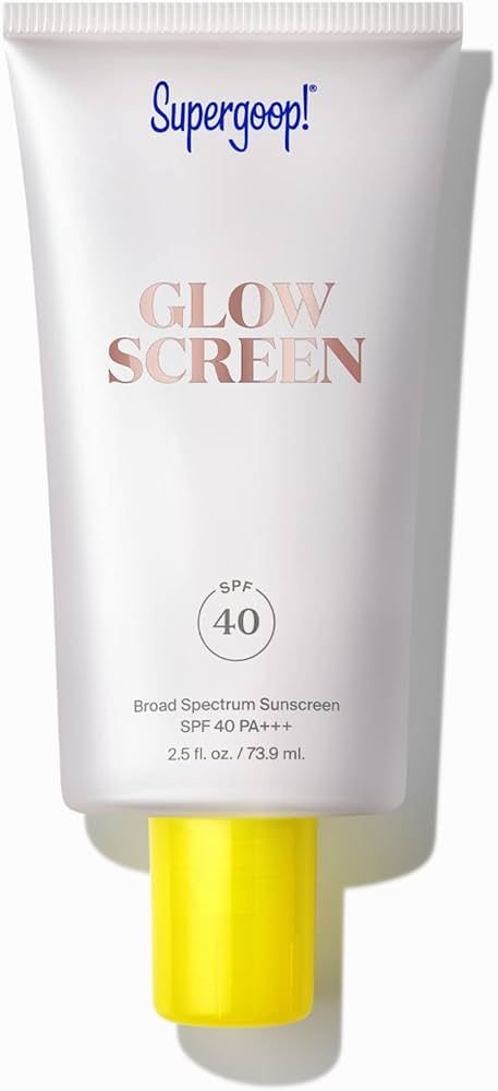 Supergoop! Glowscreen (SPF 40) - 2.5 fl oz - Glowy Primer + Broad Spectrum Sunscreen - Adds Insta... | Amazon (US)