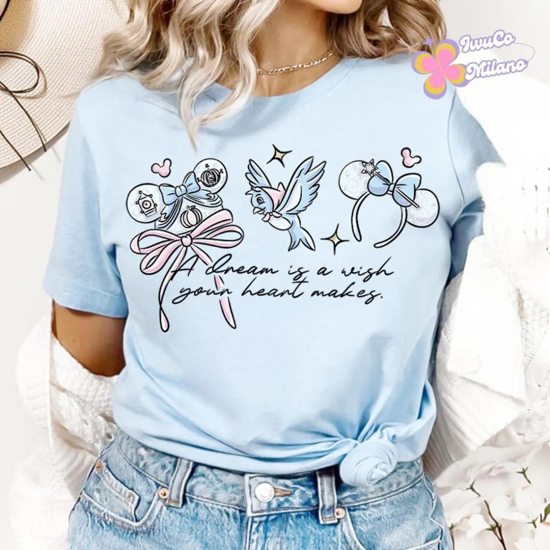 Coquette Bow Disney Cinderella Shirt, Disney Girl Trip Shirt, Cinderella Birthday Girl, A Dream i... | Etsy (US)