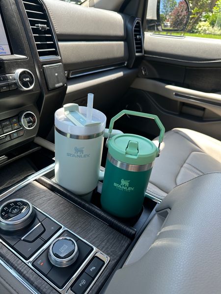 My two favorite @stanley_brand tumblers even fit in the cup holders in my car! I love how they keep my water ice cold for hours and help keep me hydrated during sporting events and trips to the pool! #stanleypartner

#LTKFindsUnder50 #LTKActive #LTKHome