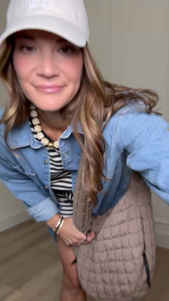 This striped matching set has an easy, relaxed fit with a comfortable longer tank and shorts that don’t feel too short. I added the oversized denim shirt for an extra layer and love how it gives the whole look a casual, sporty feel.

Size L

Striped matching set, denim shirt, casual outfit, Amazon fashion, travel outfit, weekend outfit, tall girl fashion, sneakers, StangandCo

#LTKootd #LTKTravel #LTKTall