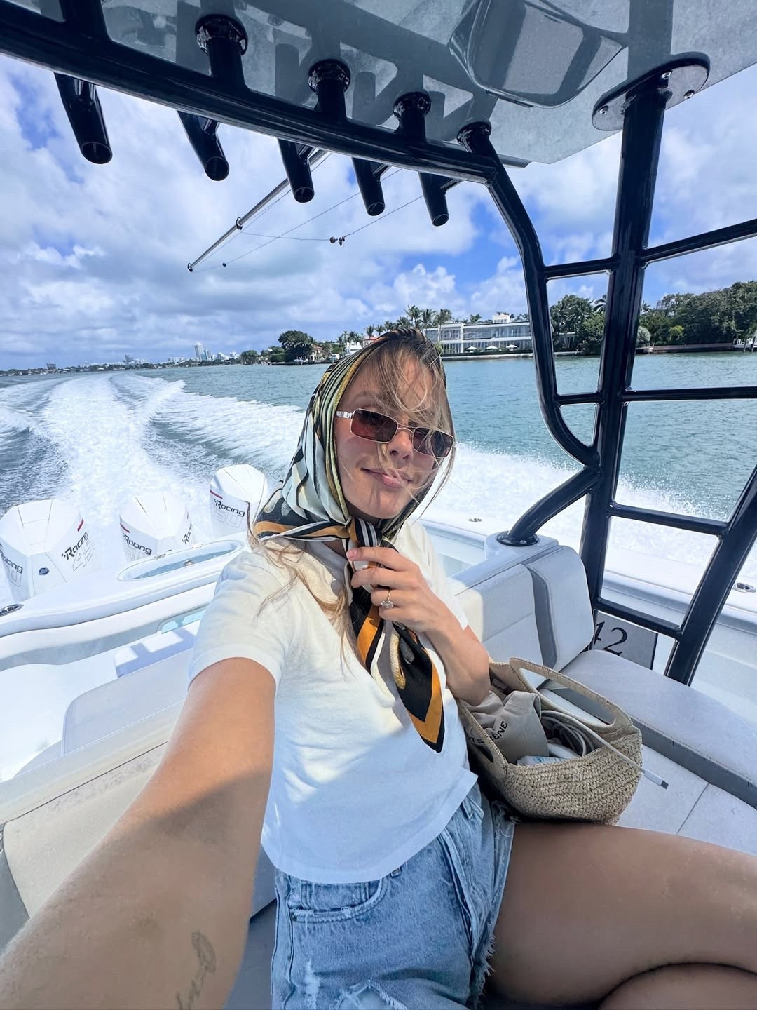 Boat day look! Scarf is Cavalli but linked similar

#LTKStyleTip #LTKSeasonal