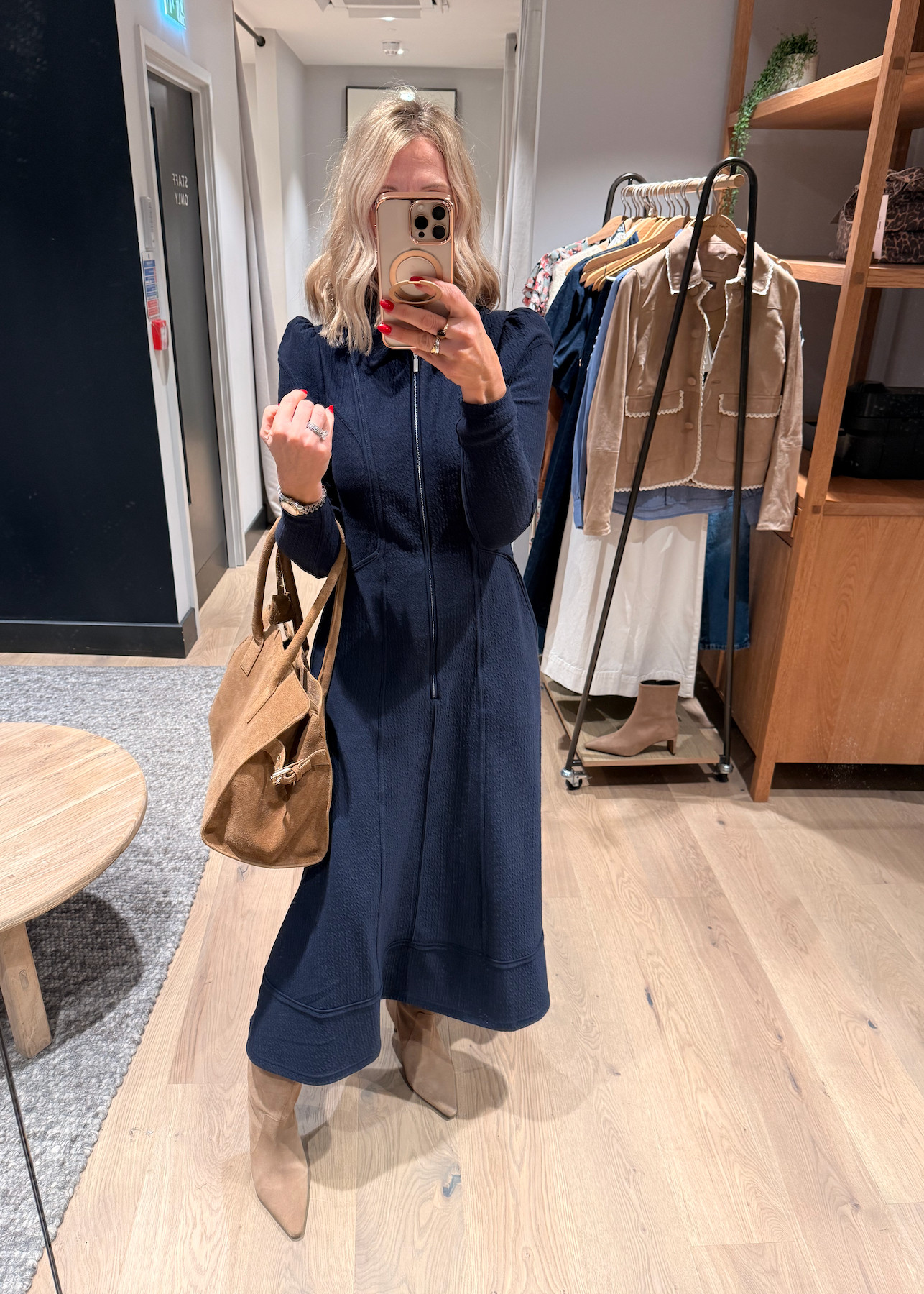 If you have a larger bust, carry weight around your tummy and are narrower on the hips - this dress is PERFECT for you.

Also ideal if you’re short waisted and want to create the illusion of a longer waistline.

It’s all about balance. By subtly broadening the shoulders and adding shape through the hips, your waist automatically looks smaller.

The outfit is doing all of the work for you. 

 #LTKuk #LTKdresses #LTKover50style