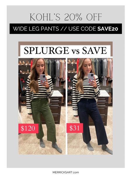 Splurge vs save // save pants 20% off with code SAVE20 (size down) 

#LTKSaleAlert #LTKFindsUnder50 #LTKSeasonal