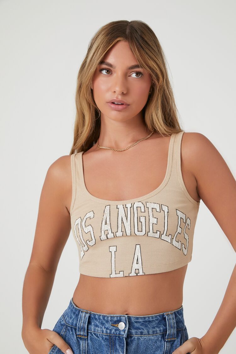 Cropped Los Angeles Graphic Tank Top | Forever 21 (US)