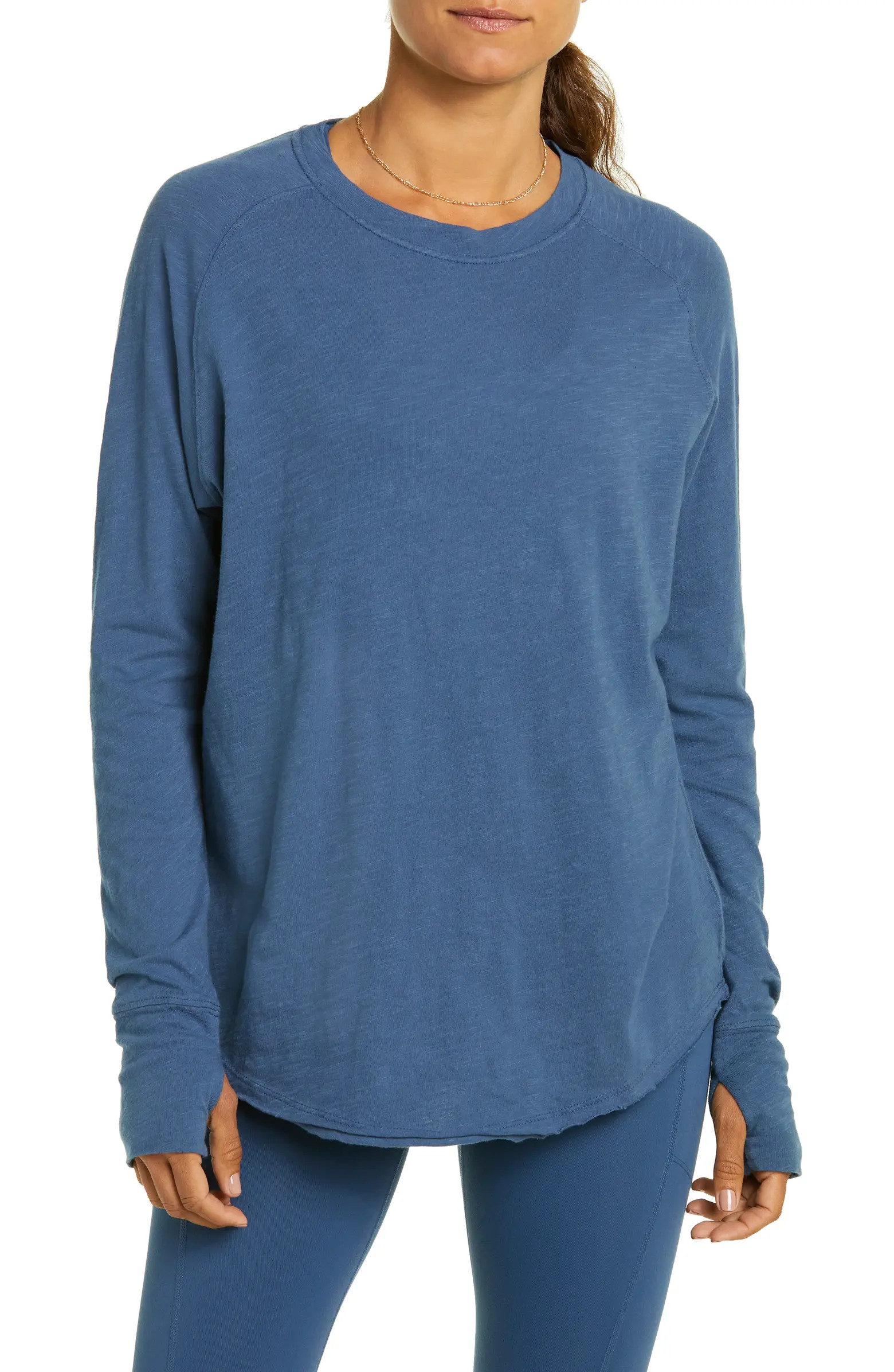 Zella Relaxed Long Sleeve T-Shirt | Nordstrom | Nordstrom