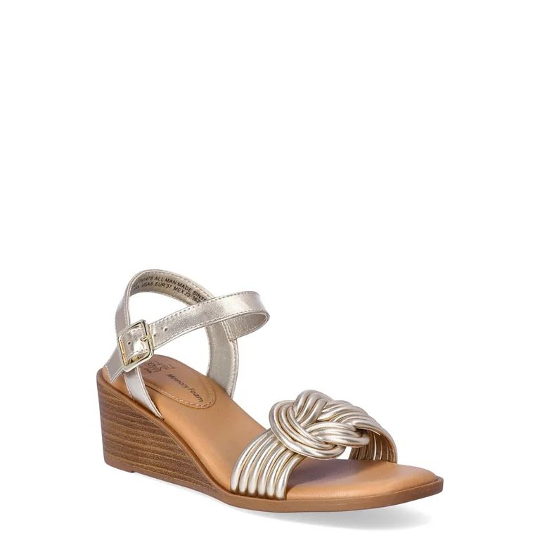Time and Tru Women's Knot Wedge Sandals | Walmart (US)