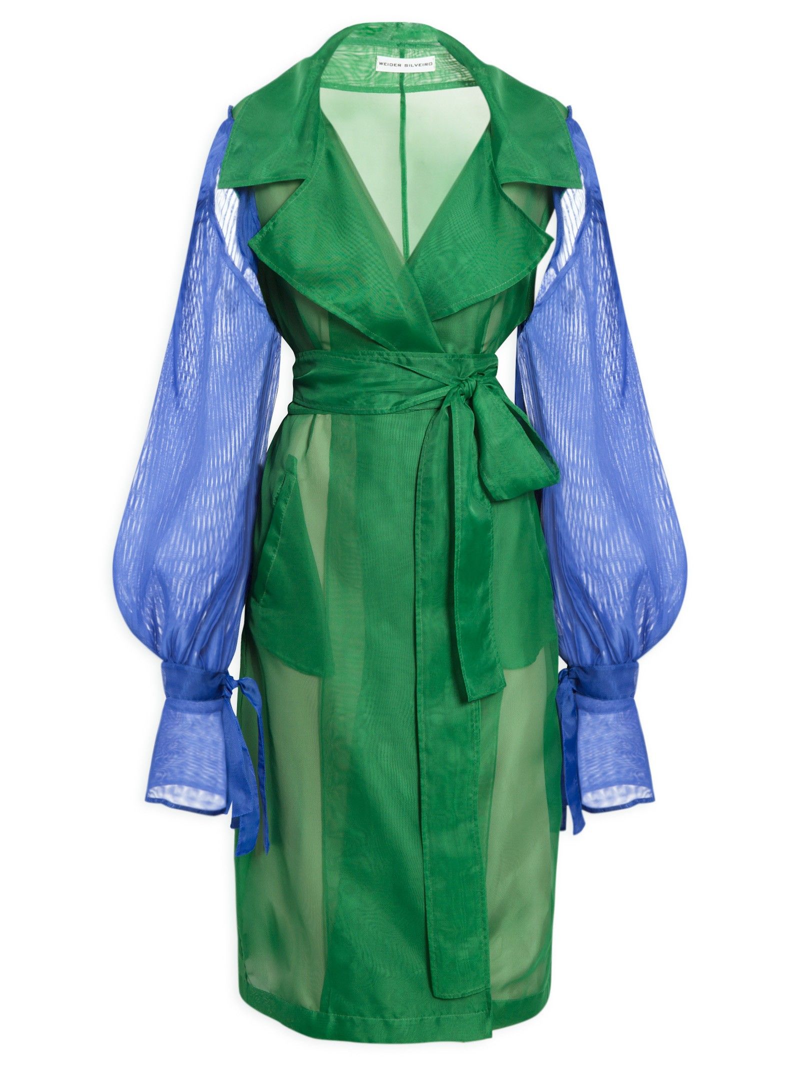 Casaco Feminino Trench Coat Bicolor - Verde | Shop2gether (BR)