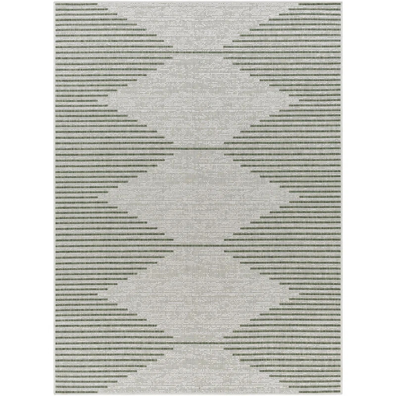 Mendota Geometric Tan Indoor/Outdoor Area Rug | Wayfair North America