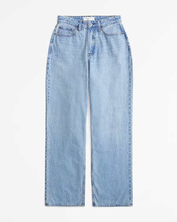 Curve Love High Rise Loose Jean | Abercrombie & Fitch (UK)