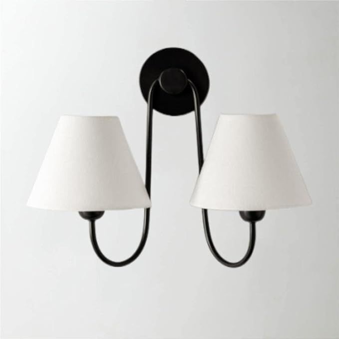 Double Swoop Sconce, Wainwright Double Swoop Sconce, 17.5" w x 9.5" d x 14" h (Matte Black) | Amazon (US)