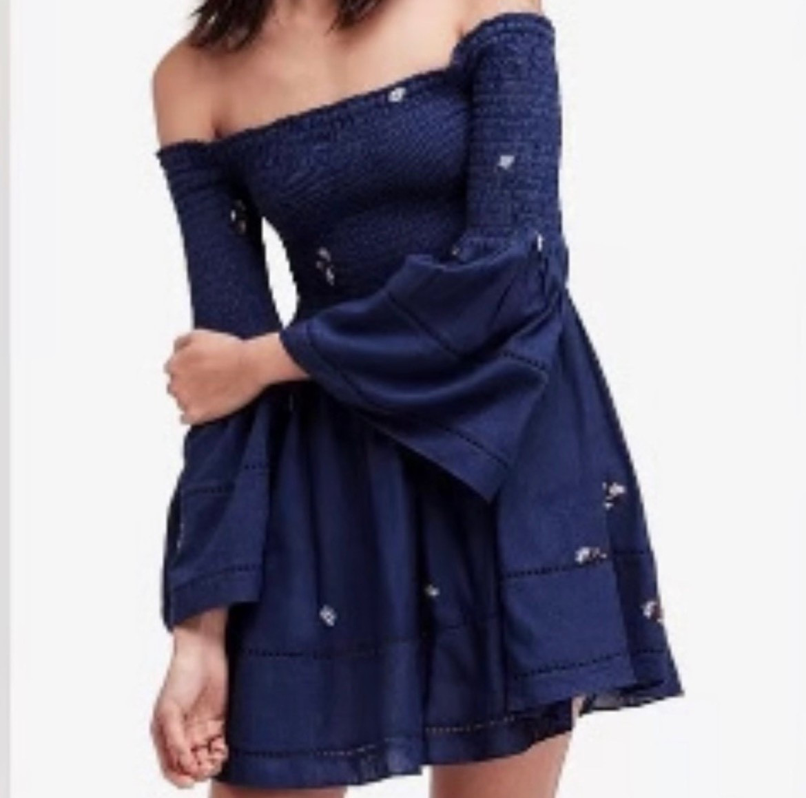 Thrift find | Free People Navy Blue Counting Daises Embroidered Dress Sz Medium

#LTKMidsize #LTKmomlife #LTKdayinmylife