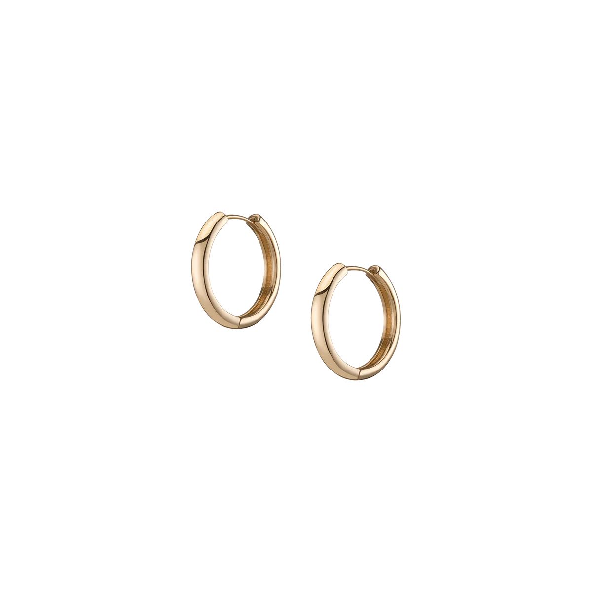 AURATE X KERRY: Lioness Gold Hoop Earrings | AUrate New York