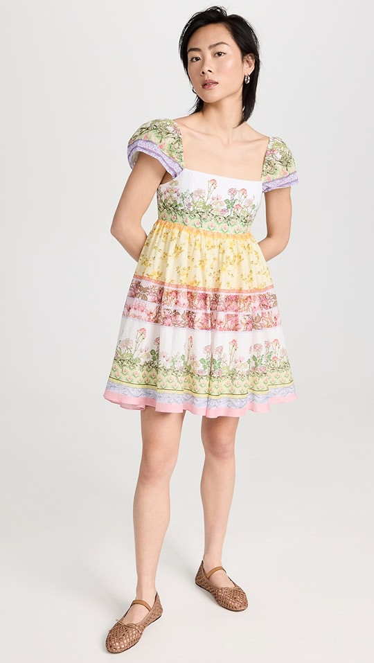 Tamia Puff Sleeve Babydoll Mini Dress | Shopbop