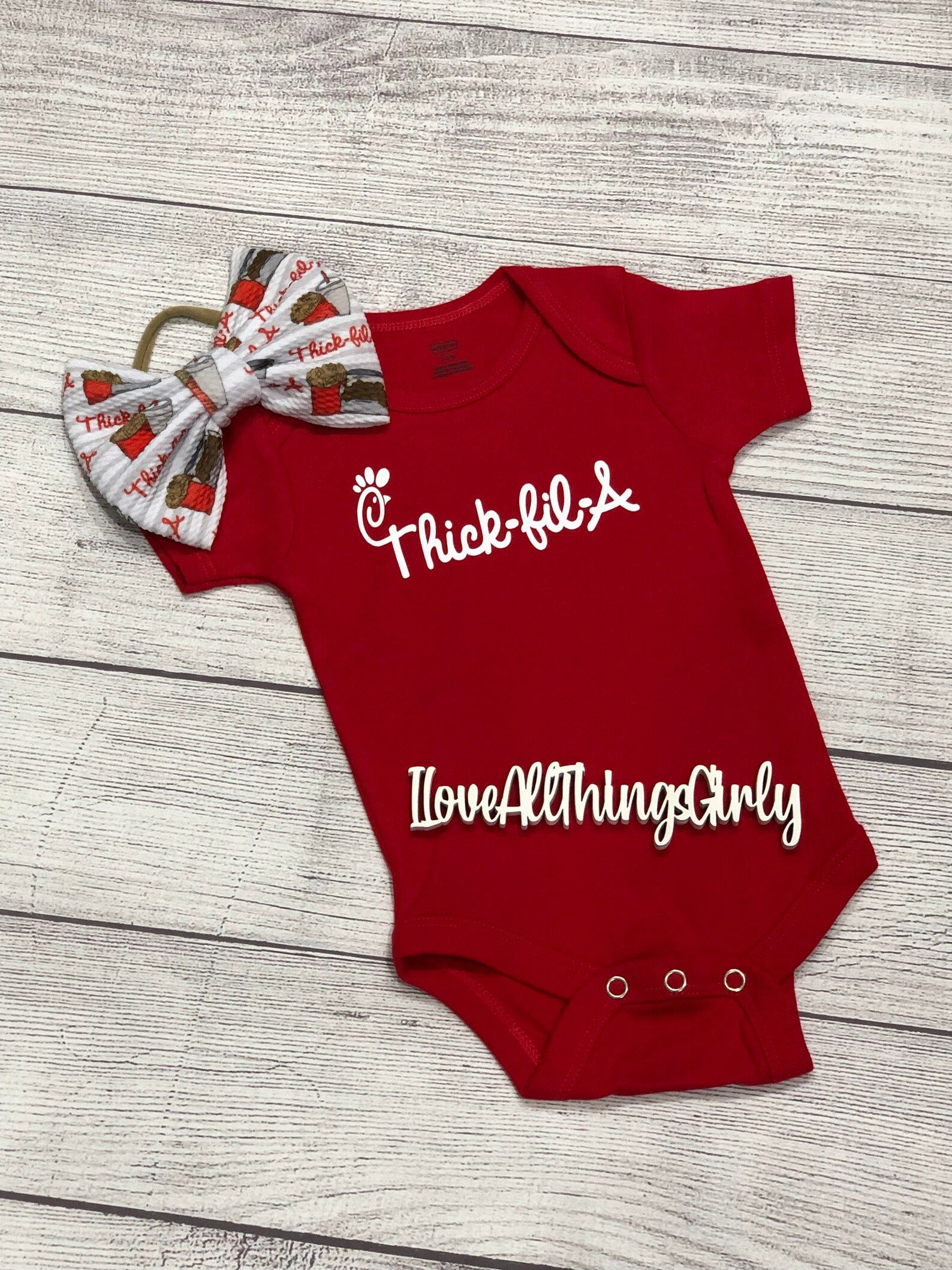 Read the full title
    Thick Fil A, Thick Fil A Onesie®, Funny Baby Onesie®, Thick Fil A T-shi... | Etsy (US)