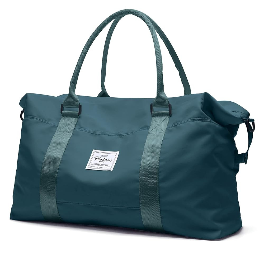 Travel Duffel Bag,Sports Tote Gym Bag,Shoulder Weekender Overnight Bag for Women | Amazon (US)