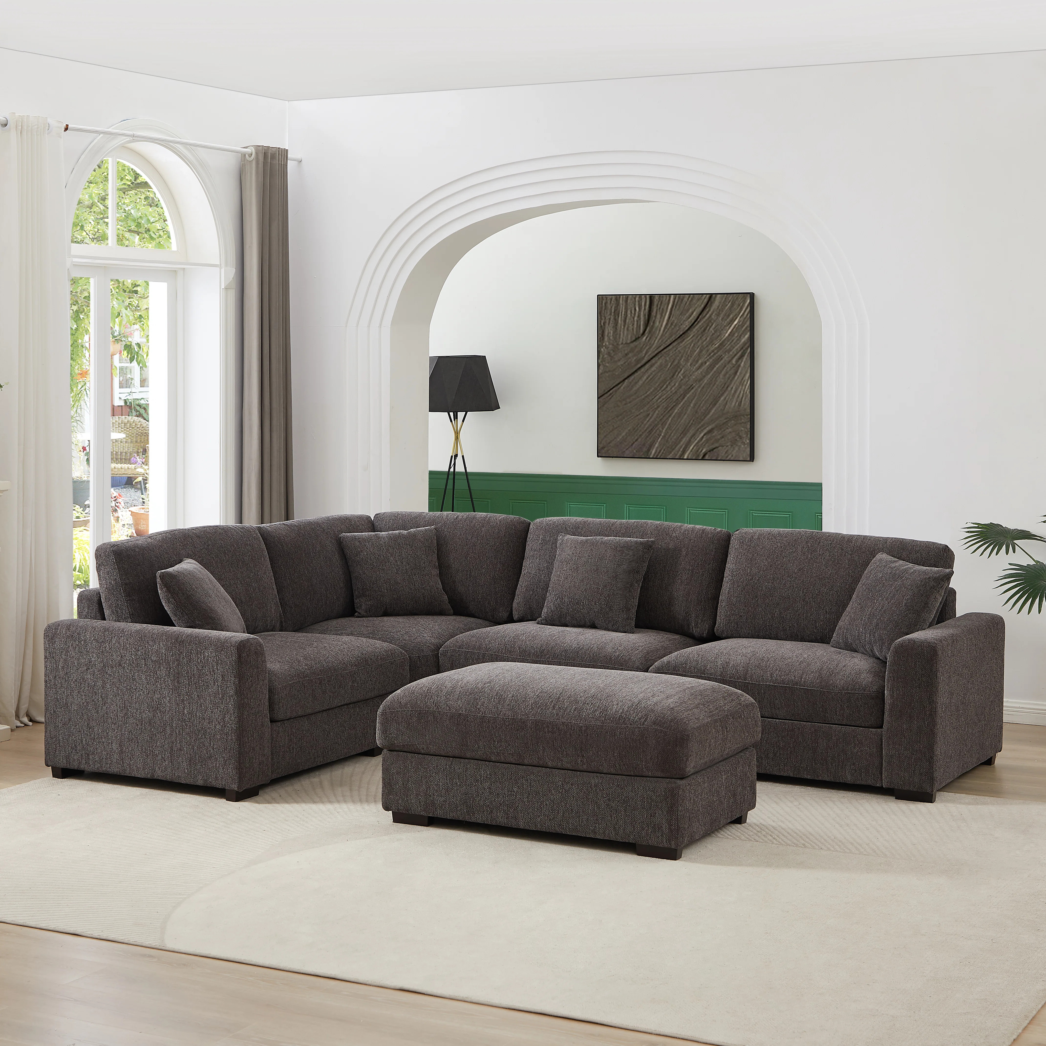 Eugenija 5 - Piece Upholstered Sectional | Wayfair North America