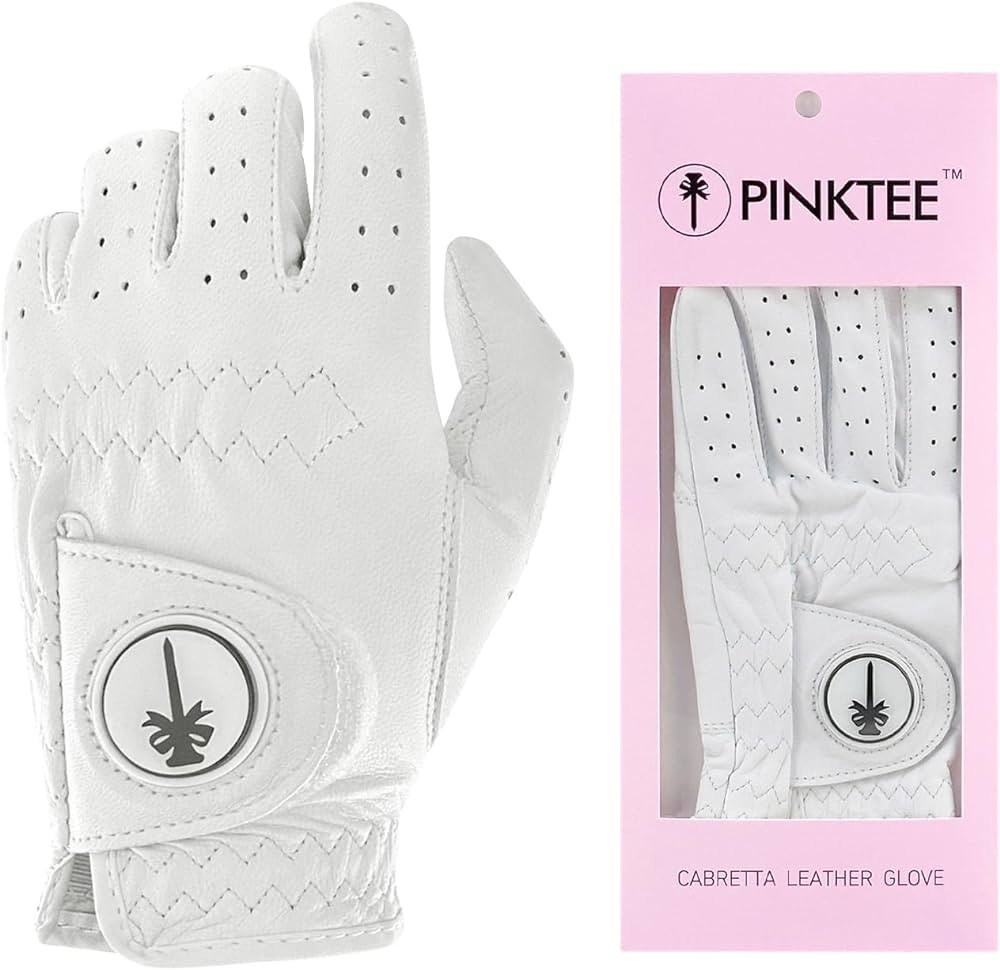 Women's Golf Glove Left Hand Ladies Pink Cabretta Leather Golf Gloves with Removable Magnetic Bal... | Amazon (US)