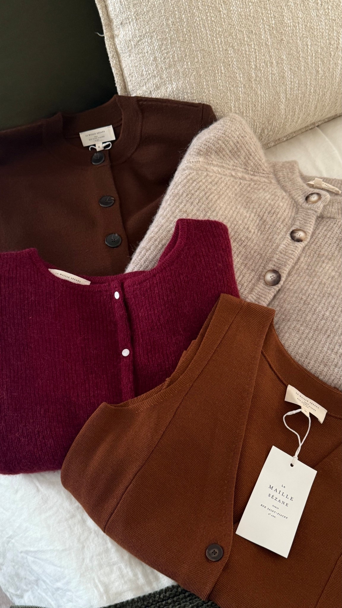 Fall cardigan essentials from Sezane! I did medium in all except a small in the gaspard 

Fall styles, fall sweaters, fall knits 

#LTKSeasonal #LTKBump #LTKStyleTip