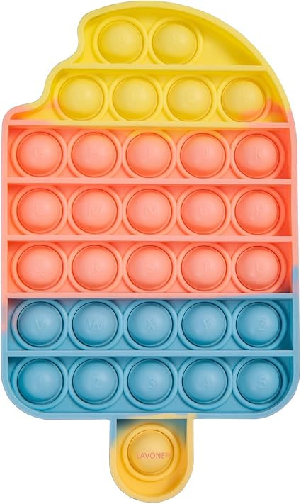 LAVONE Fidget Toys, Push Bubble Fidgets Sensory Toy, Pop Fidget Toy for Kids Adults, Silicone Str... | Amazon (US)