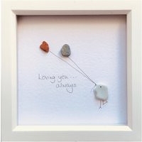 Engagement Gift, Pebble picture, Pebble art, Proposal picture, Framed lovers present, Valentines gif | Etsy (US)