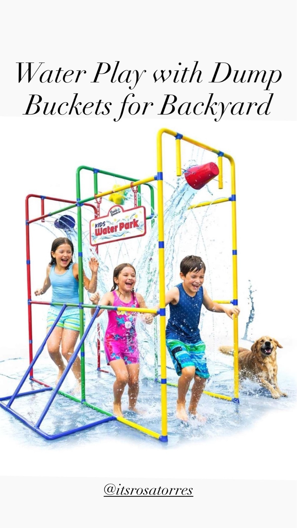 Stargo Backyard Waterpark Sprinkler 77" Water Toy for Kids, Outdoor Fun Water Play with Dump Buckets for a Family Splash Wheel Water Toys for Backyard SO much fun!!! 

#watertoy #backyardtoy #watersprinklertoy #splashwheel #dumpbuckettoy #kidsfunsummertoy #kidsplqytoy

#LTKHome #LTKKids #LTKmomlife