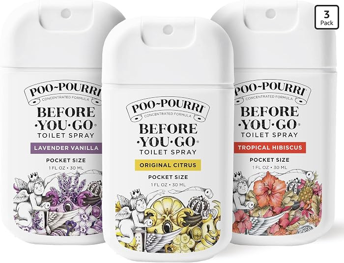 Poo-Pourri Before-You-Go Pocket Toilet Spray, Spring Variety 1 Fl Oz 3 Pack | Amazon (US)